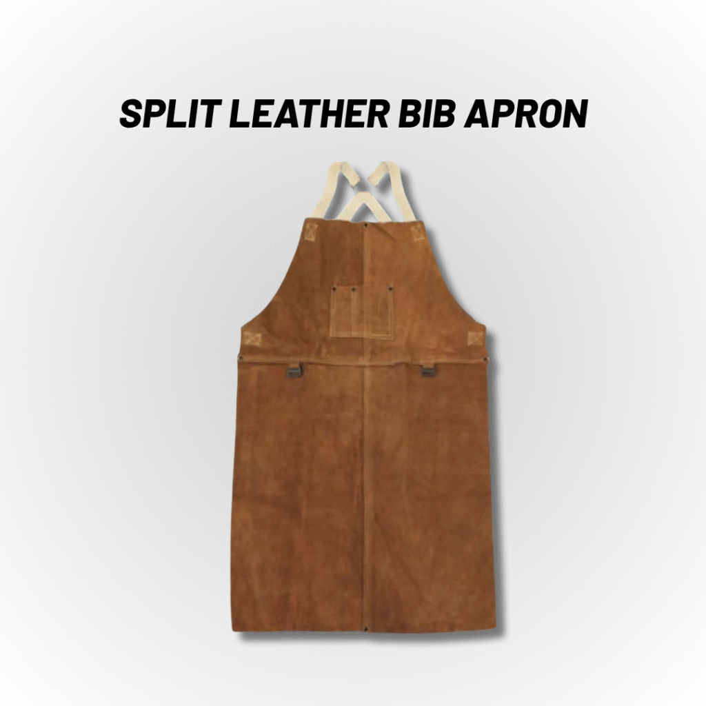 Techmro Inc Split Leather Bib Apron - Industrial Safety Gear