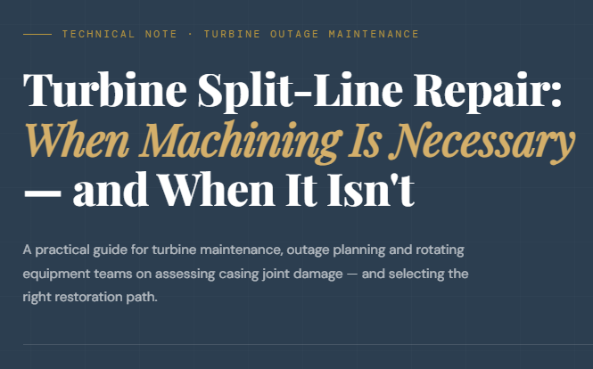 Turbine Split-Line Repair: A Complete Guide to Sealing Surface Restoration During Turbine Outages