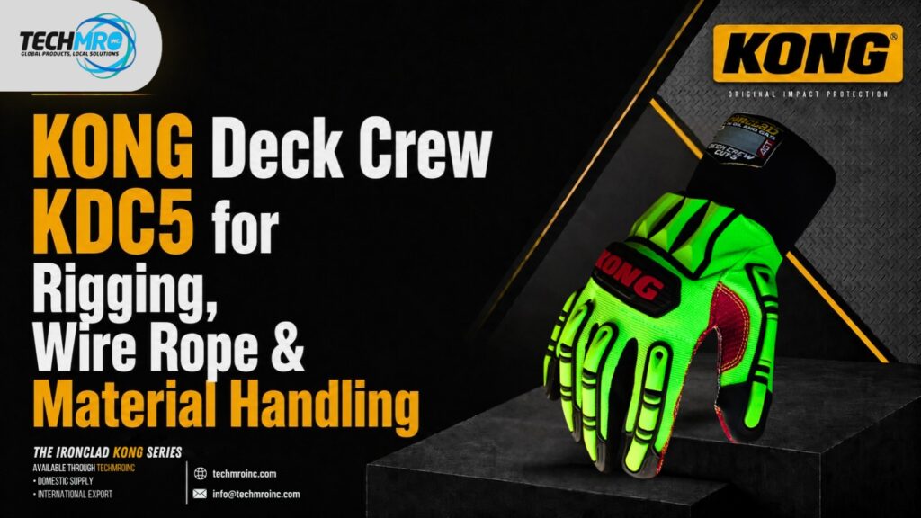 KONG Glove India KONG Deck Crew KDC5 rigging gloves for wire rope handling, material handling, lifting operations, offshore, marine, and industrial hand protection