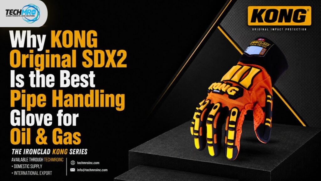 KONG Glove India KONG Original SDX2 pipe handling gloves for oil and gas, drilling, offshore operations, industrial hand protection, and impact-resistant safety