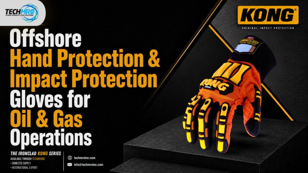 KONG Glove India KONG Original SDX2 impact protection gloves for offshore hand protection, oil and gas operations, drilling, industrial safety, and heavy-duty mechanical work